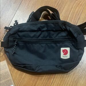 Fjallraven black high coast hip pack. New